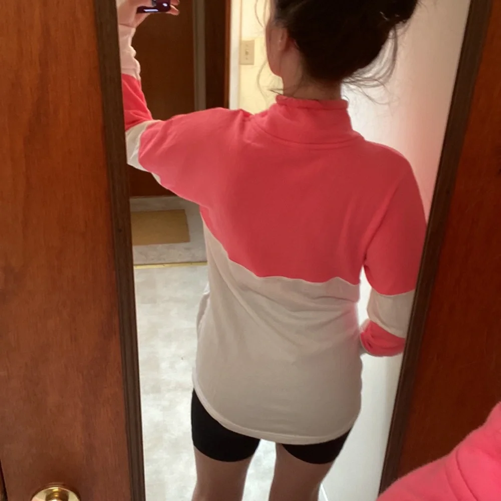 VS PINK • Funnel Neck O Ring Quarter Zip Sweatshirt - Picture 7 of 15